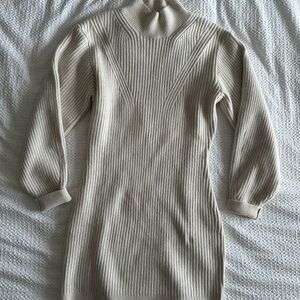 H&M Cream Sweater Dress (SIZE M, WORN ONCE)